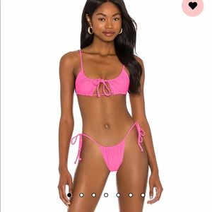 Revolve Camila Coelho Pink bikini set